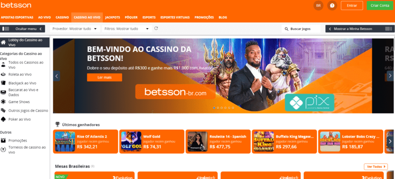 Apostas e E-Sports no Betsson