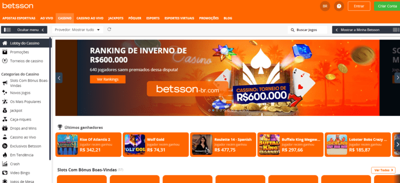 Cassino ao vivo Betsson